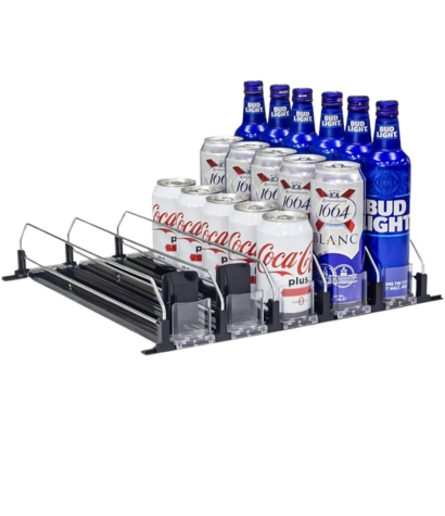 Self-Pushing Can Dispenser – Sip Sort Beverage Organizer