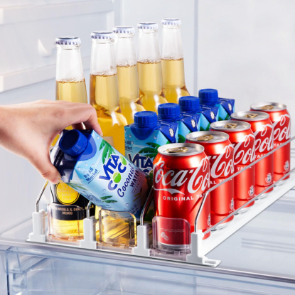 Self-Pushing Can Dispenser – Sip Sort Beverage Organizer