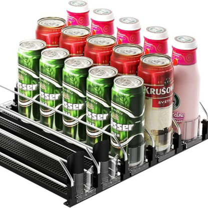 Self-Pushing Can Dispenser – Sip Sort Beverage Organizer